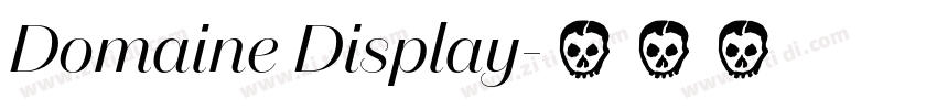 Domaine Display字体转换
